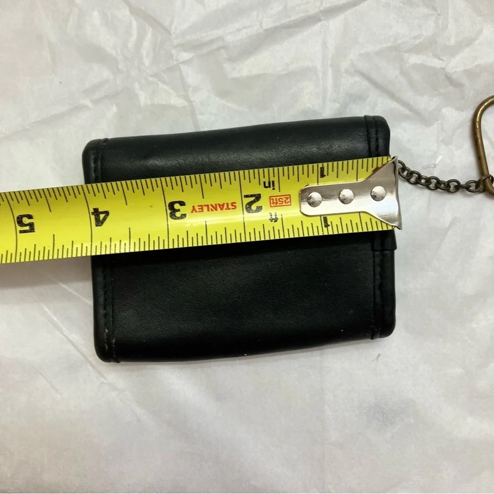 Coach vintage black leather Multifunction Wallet Cardholder
